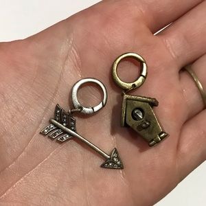 Set of two fossil charms